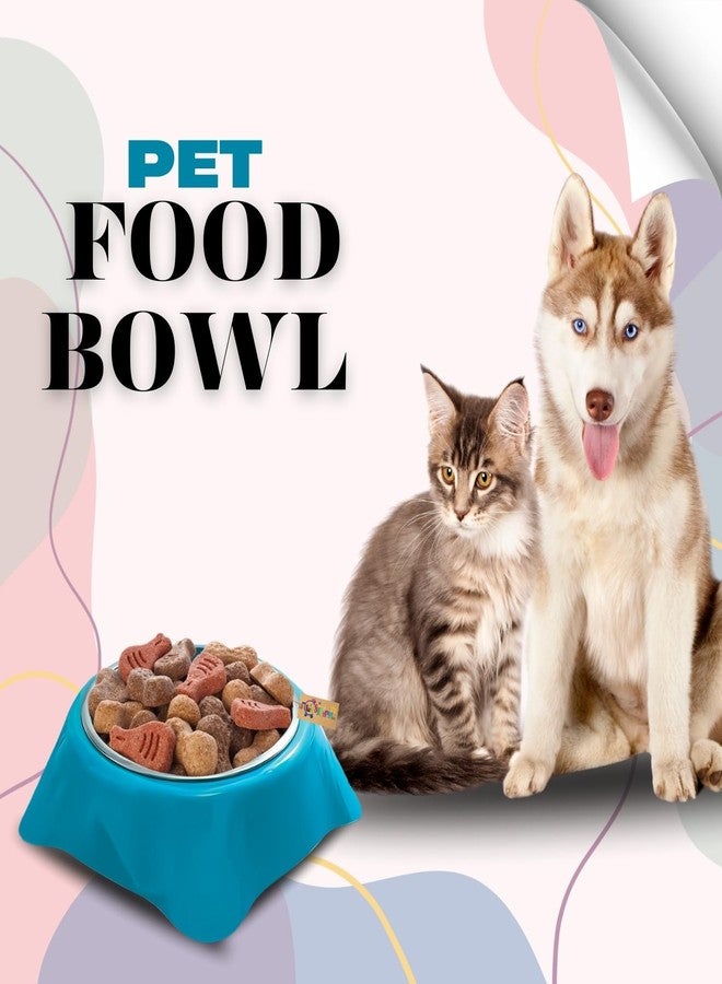 ويستيرن إرا وعاء طعام للحيوانات الأليفة من ويسترن إيرا، مصنوع من الفولاذ والبلاستيك، بأربعة زوايا - وعاء تفاعلي لتغذية الحيوانات الأليفة، يعزز الأكل الصحي، ويحفز العقل، مصمم خصيصًا للأكل الصحي، تصميم ممتع للقطط والكلاب، مثالي لجميع الحيوانات الأليفة - Image 2